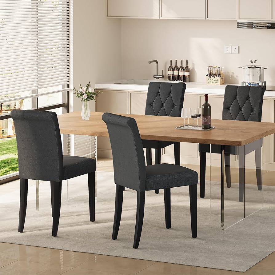 Amazon.com - Welzona Upholstered Dining Chairs Set of 4